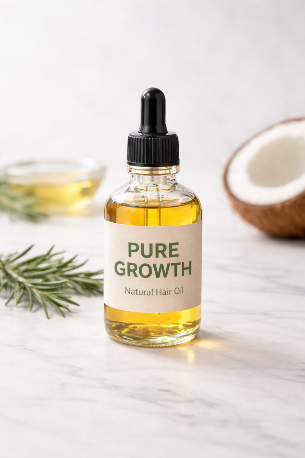 Pure growth hair oil